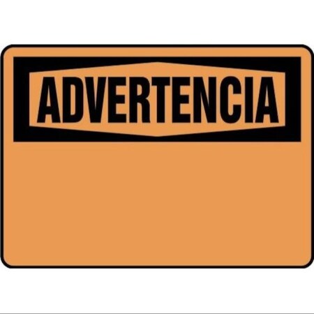 Accuform 14 in W, 10 in H, Aluminum SHMRBH331VA